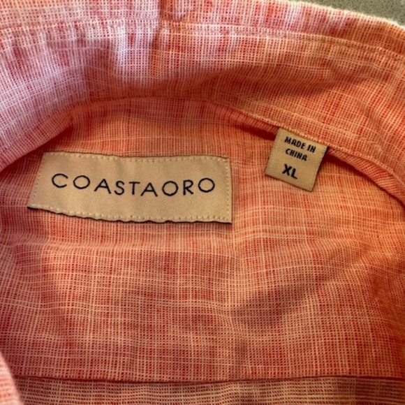 Men's XL 2 Coastaoro (Nordstrom) Regular Fit Print Sport Shirts Worn 1x - Picture 6 of 7